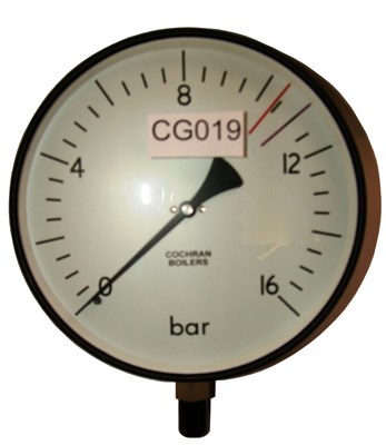 Pressure Gauge 200mm Dia 0-16 Bar